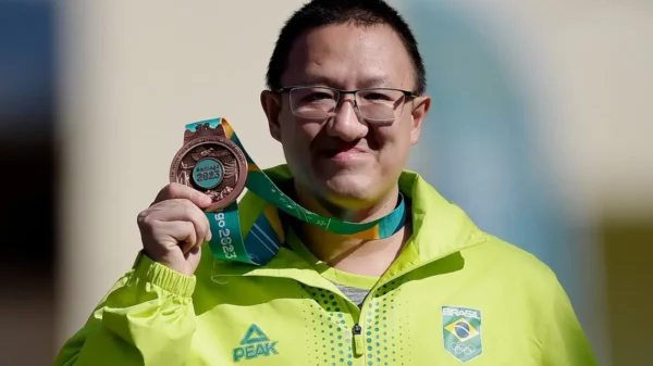 Felipe Wu conquistou o bronze na Pistola 10m do tiro esportivo