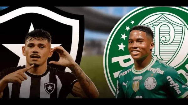 Tiquinho e Endrick fazem o duelo de gerações na 'final' entre Botafogo e Palmeiras
